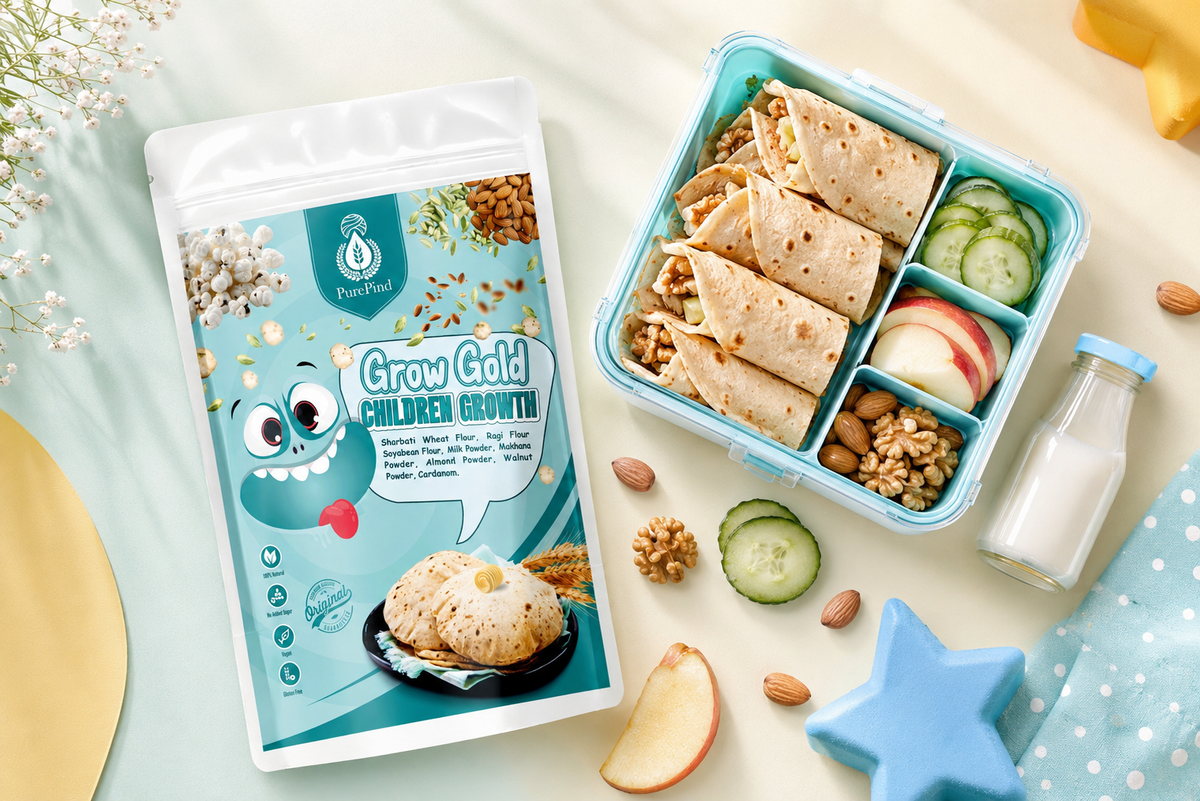 GrowGold Atta for children’s lunchbox meals