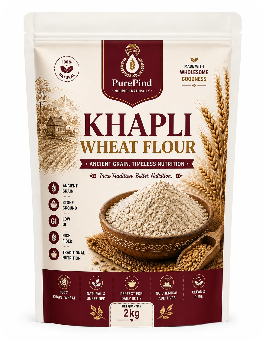 Khapli Wheat Flour