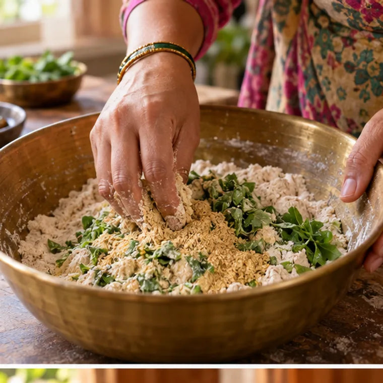 Illustration of preparation step 2 for Roasted Methi Powder - Fenugreek Seed Powder