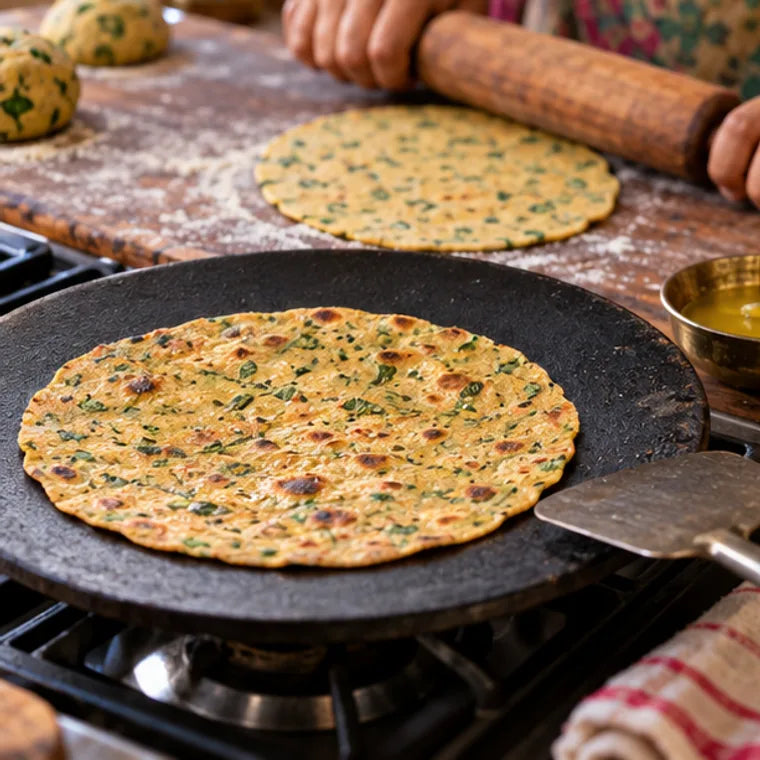 Illustration of preparation step 3 for Roasted Methi Powder - Fenugreek Seed Powder