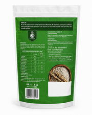PurePind ProGain High Protein Atta back pack with ingredients, nutrition and storage information