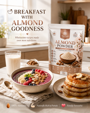 Almond Powder used in a nourishing breakfast