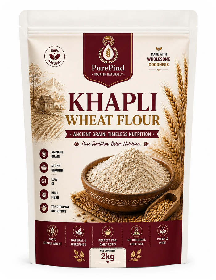 Khapli Emmer Wheat Atta - Ancient Grain Flour