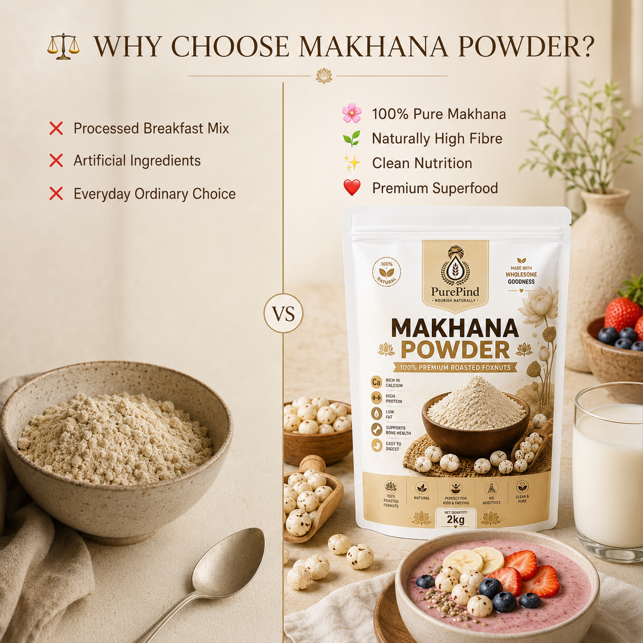 Benefits and uses of PurePind Makhana Powder