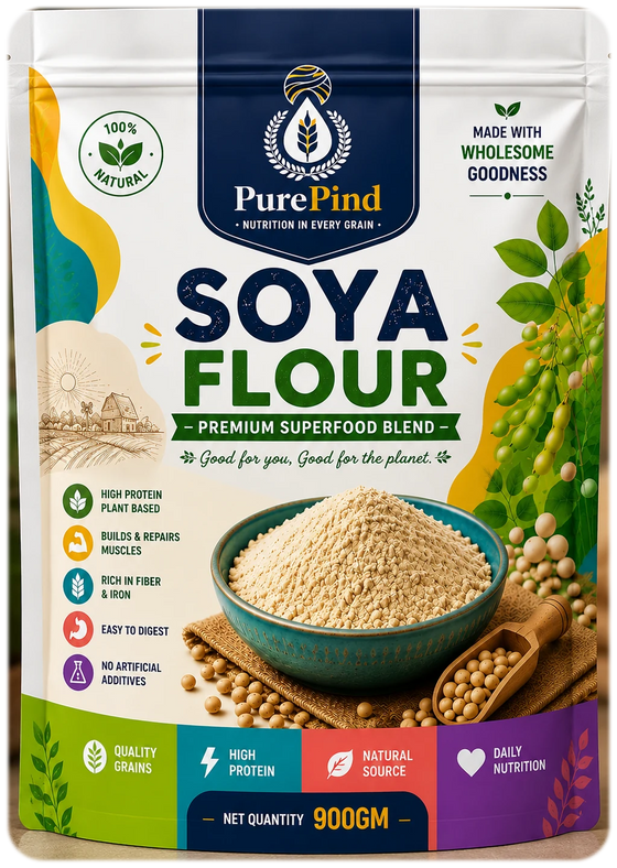 Defatted Soya Flour - High-Protein Atta Mix-In