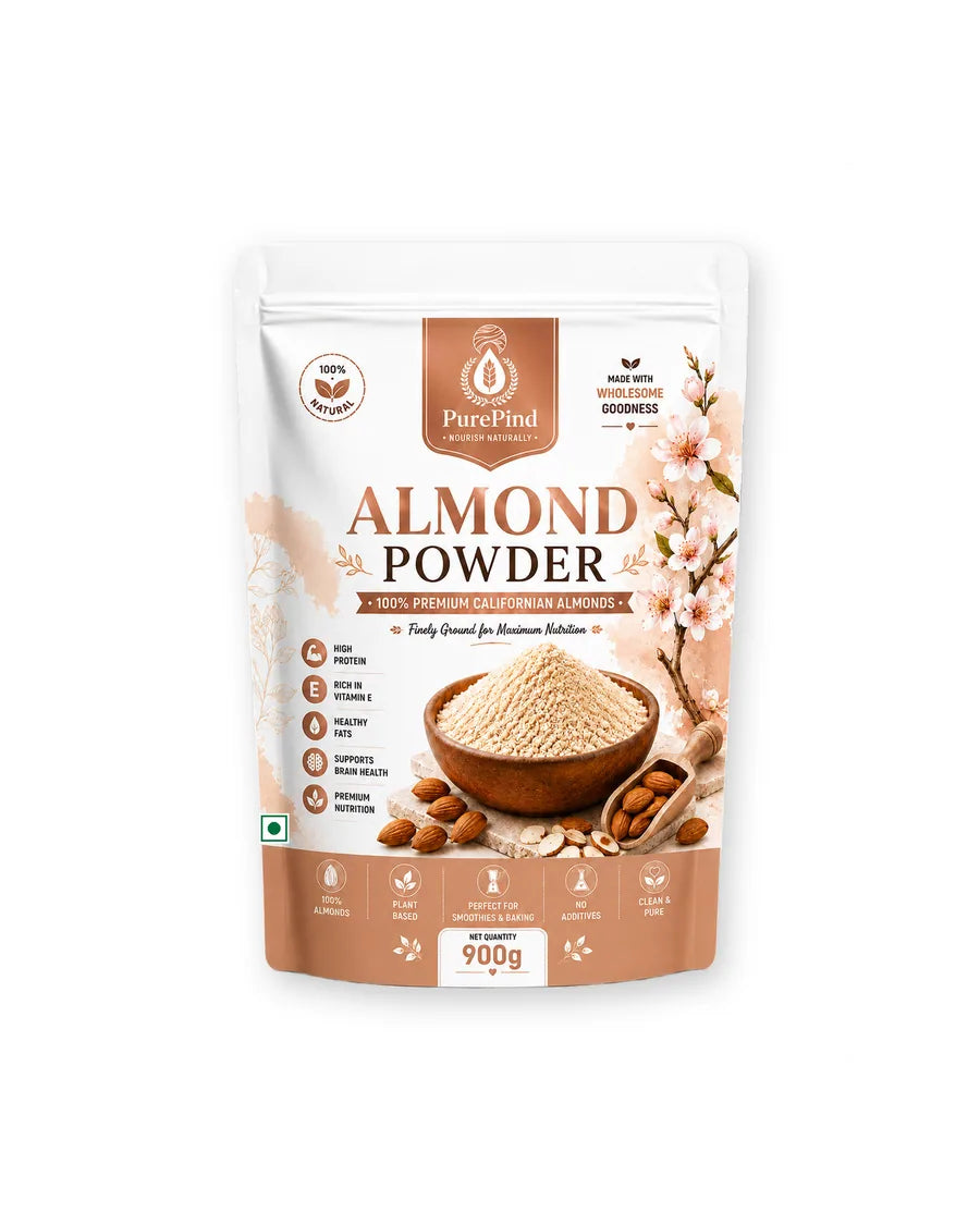 Almond Badam Powder - De-Skinned Ground Almonds 900 g pouch